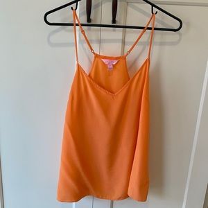 Raceback silk tank top (Lilly)